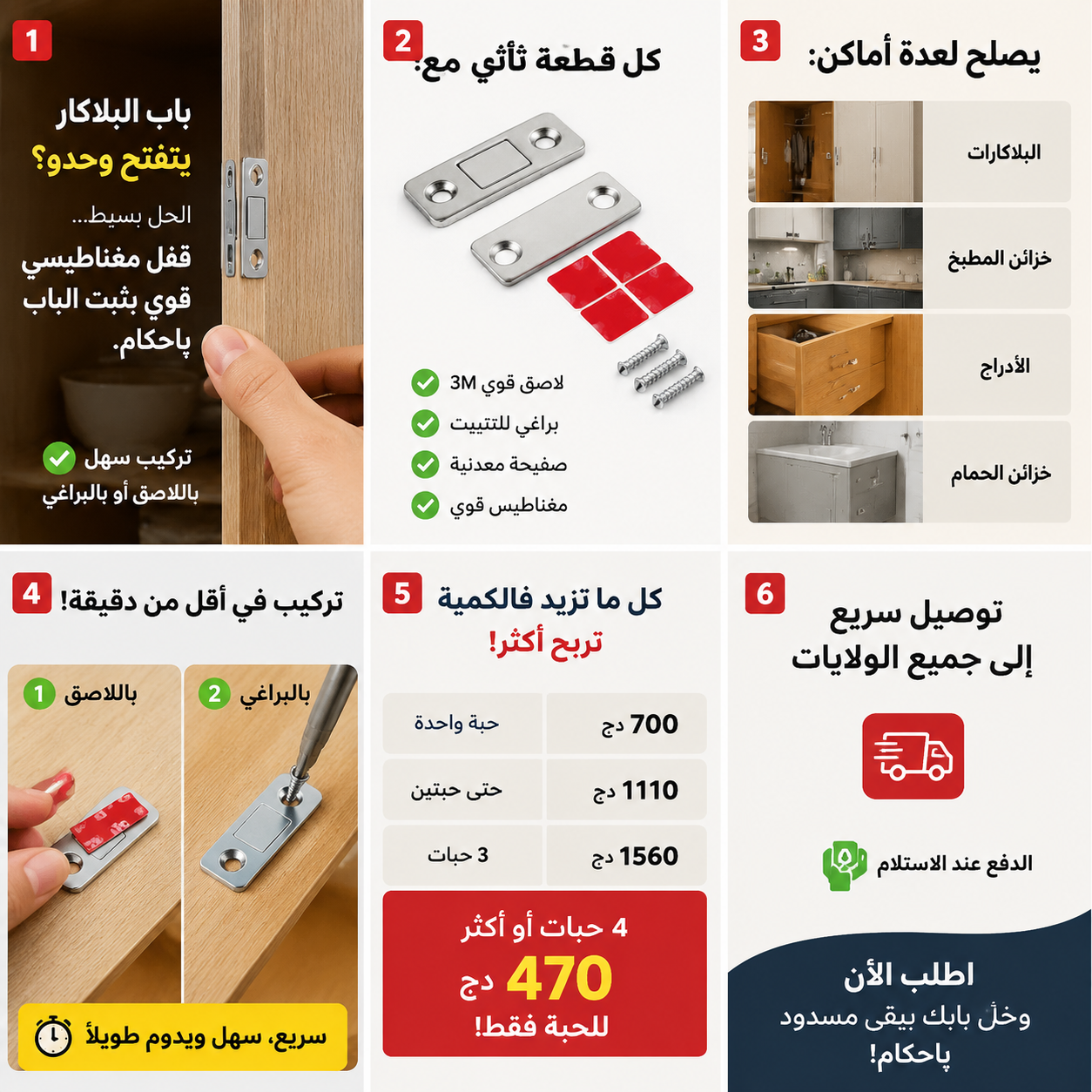 قفل مغناطيسي للخزانة